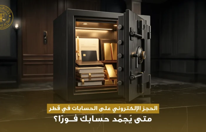 الحجز الإلكتروني على الحسابات في قطر